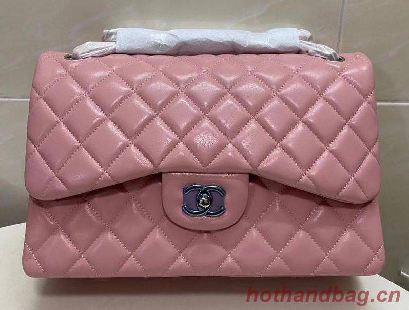 Chanel Double Flaps Bags Original Sheepskin Leather Jumbo Pink A36097 Gold Chanel Double Flaps Bags Original Sheepskin Leather Jumbo Pink A36097 Gold