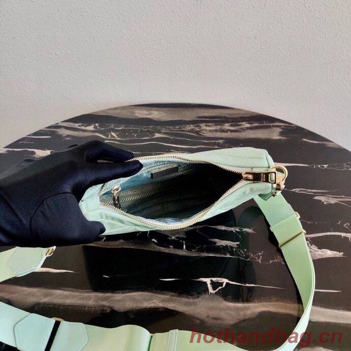 Prada Gaufre nappa leather shoulder bag 1BC151A light green Prada Gaufre nappa leather shoulder bag 1BC151A light green