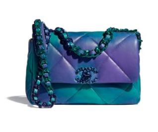 chanel 19 flap bag AS1160 AS1161 Blue & Purple chanel 19 flap bag AS1160 AS1161 Blue & Purple