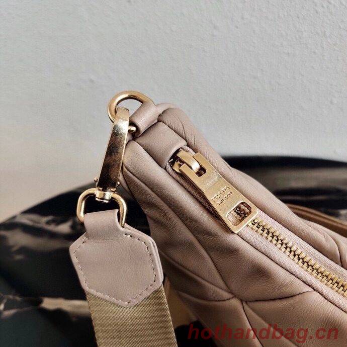 Prada Gaufre nappa leather shoulder bag 1BC151A Biscuits Prada Gaufre nappa leather shoulder bag 1BC151A Biscuits