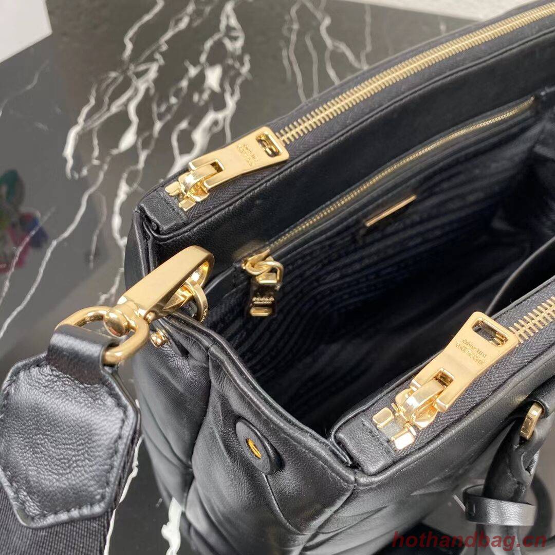 Prada Nappa Leather Prada Spectrum Tote 1BG863 black Prada Nappa Leather Prada Spectrum Tote 1BG863 black