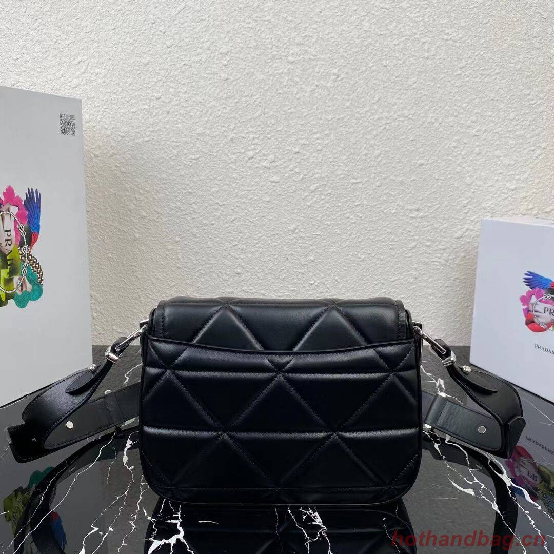 Prada System nappa leather patchwork bag 1BG283 black Prada System nappa leather patchwork bag 1BG283 black