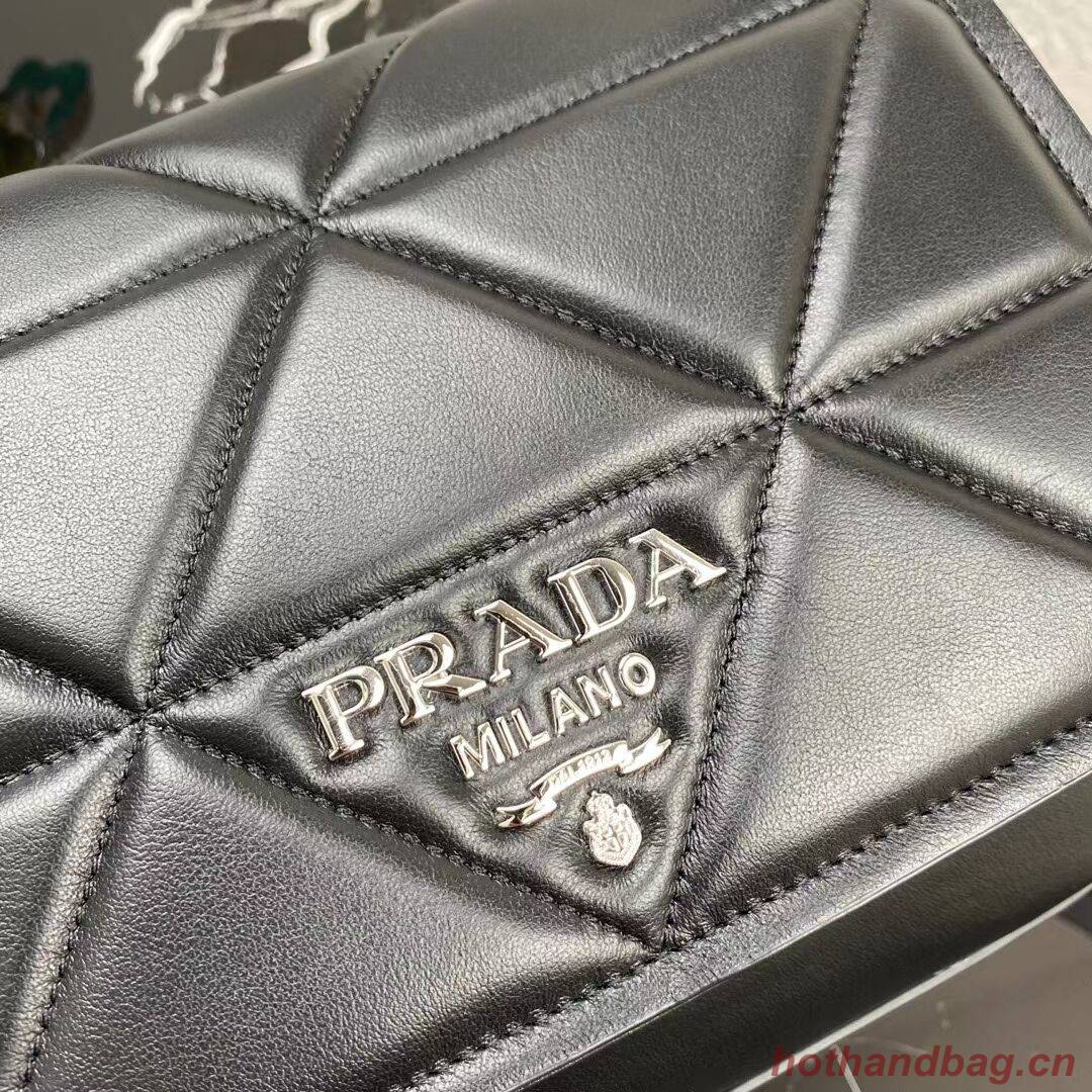 Prada System nappa leather patchwork bag 1BG283 black Prada System nappa leather patchwork bag 1BG283 black