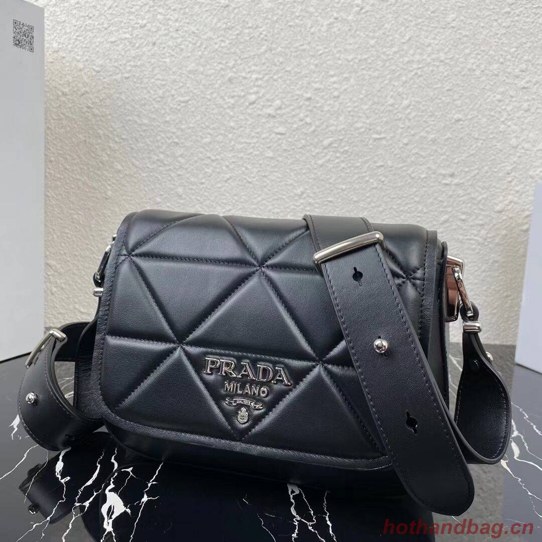 Prada System nappa leather patchwork bag 1BG283 black Prada System nappa leather patchwork bag 1BG283 black