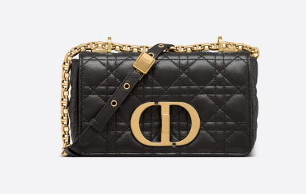 Dior SMALL DIOR CARO BAG Black Soft Cannage Calfskin M9241 Dior SMALL DIOR CARO BAG Black Soft Cannage Calfskin M9241