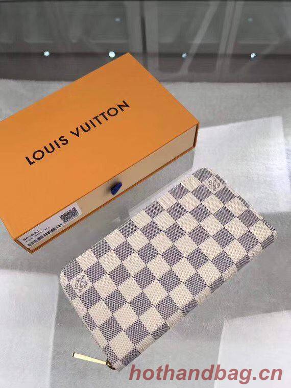 Louis Vuitton Damier Azur Zippy Wallet N41660 Beige Louis Vuitton Damier Azur Zippy Wallet N41660 Beige
