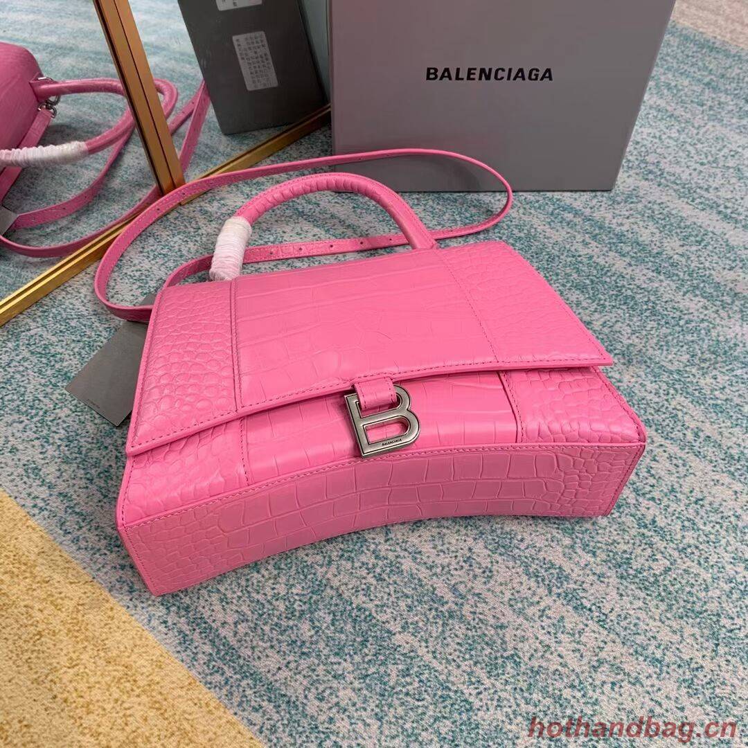 Balenciaga HOURGLASS MEDIUM TOP HANDLE BAG B108892E pink Balenciaga HOURGLASS MEDIUM TOP HANDLE BAG B108892E pink