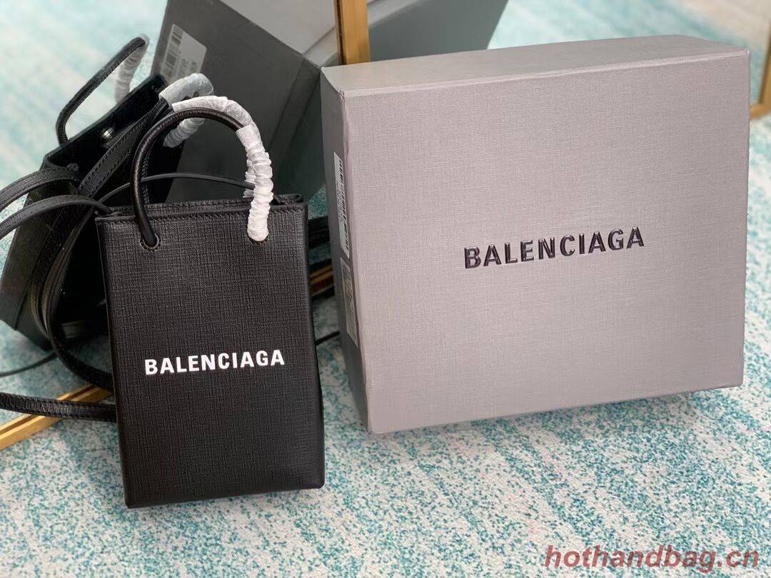 Balenciaga Original Leather Mini Shopper Bag B152865 black Balenciaga Original Leather Mini Shopper Bag B152865 black