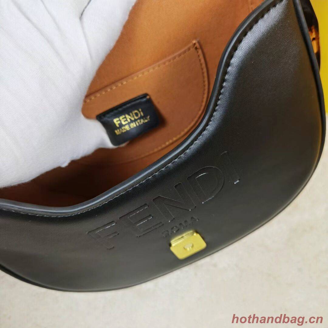 FENDI MOONLIGHT leather bag 8BT346A black FENDI MOONLIGHT leather bag 8BT346A black