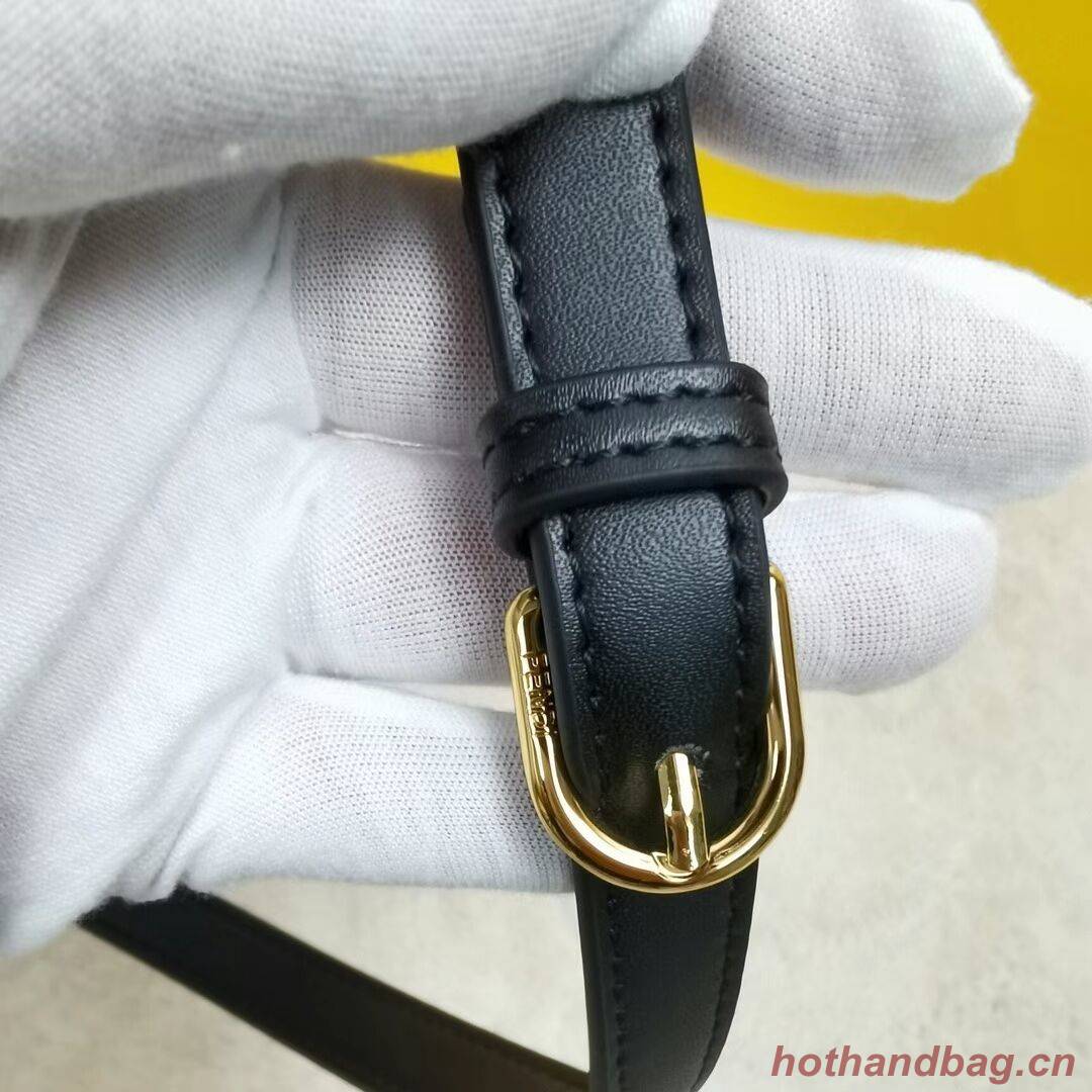 FENDI MOONLIGHT leather bag 8BT346A black FENDI MOONLIGHT leather bag 8BT346A black