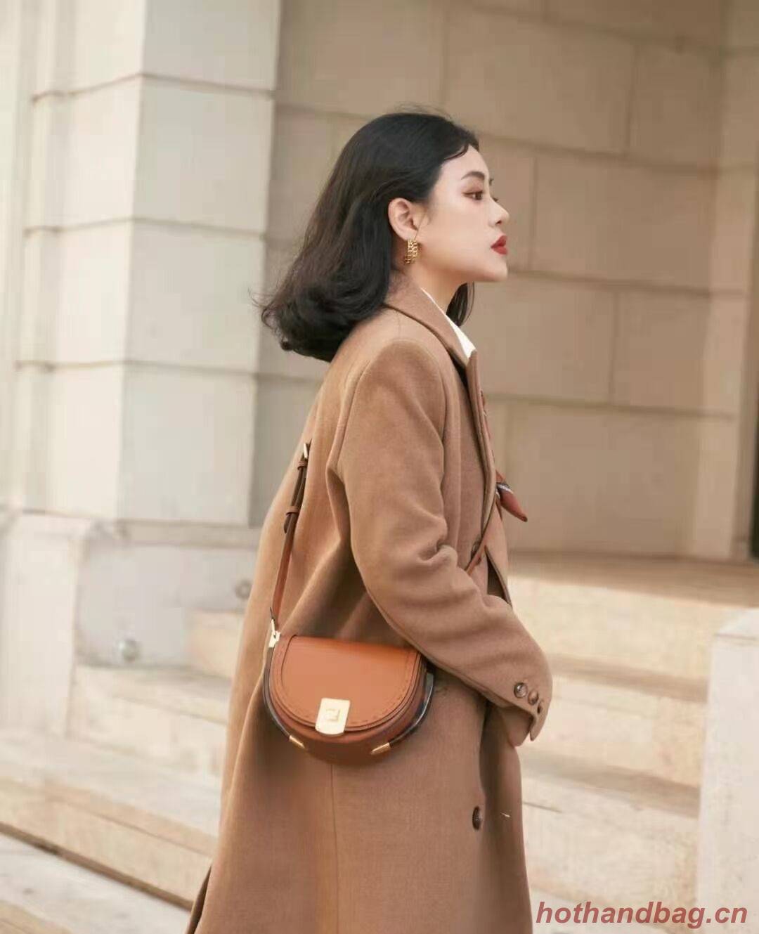 FENDI MOONLIGHT leather bag 8BT346A brown FENDI MOONLIGHT leather bag 8BT346A brown