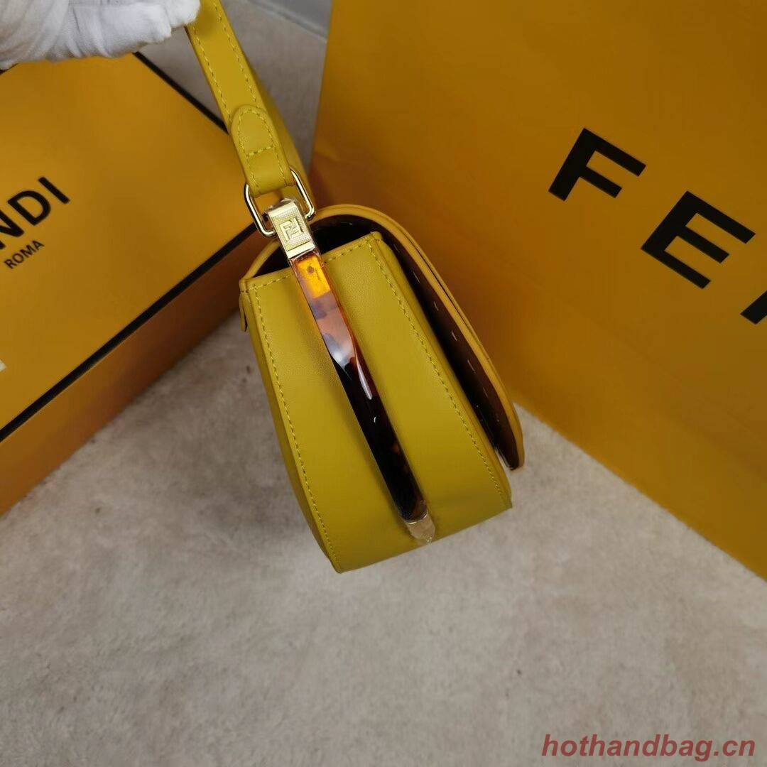 FENDI MOONLIGHT leather bag 8BT346A yellow FENDI MOONLIGHT leather bag 8BT346A yellow
