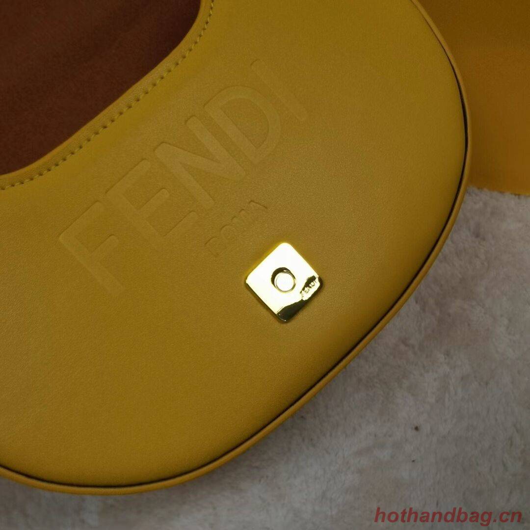 FENDI MOONLIGHT leather bag 8BT346A yellow FENDI MOONLIGHT leather bag 8BT346A yellow