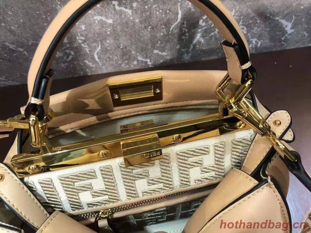FENDI PEEKABOO ISEEU SMALL leather bag F1615 apricot FENDI PEEKABOO ISEEU SMALL leather bag F1615 apricot