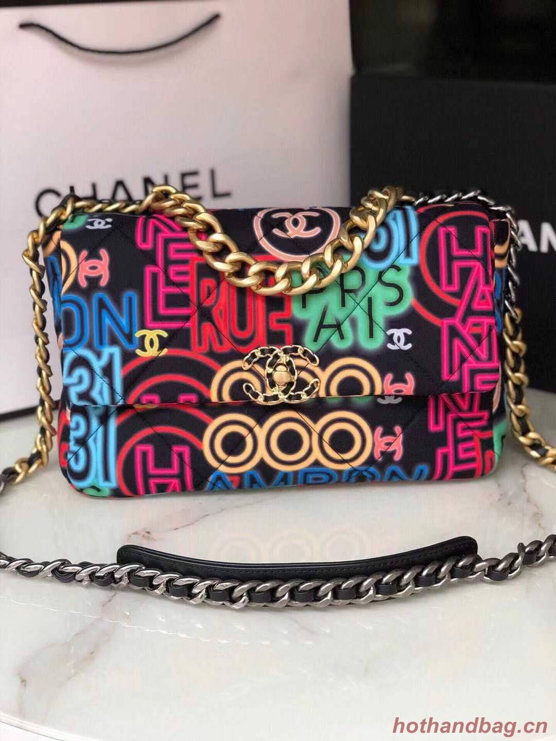 Chanel 19 flap bag AS1160 Graffiti Chanel 19 flap bag AS1160 Graffiti