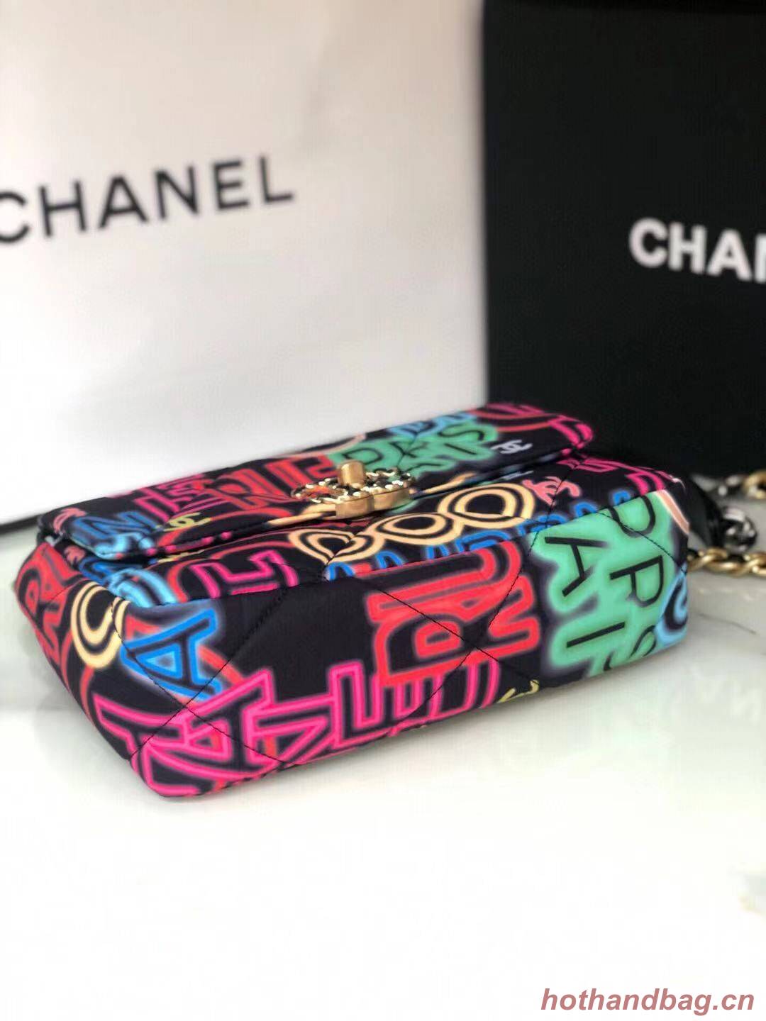 Chanel 19 flap bag AS1160 Graffiti Chanel 19 flap bag AS1160 Graffiti
