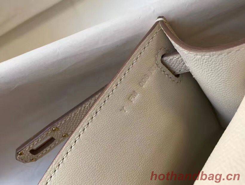 Hermes Kelly 22cm Handle Bag Epsom Leather KL22 Cream Hermes Kelly 22cm Handle Bag Epsom Leather KL22 Cream