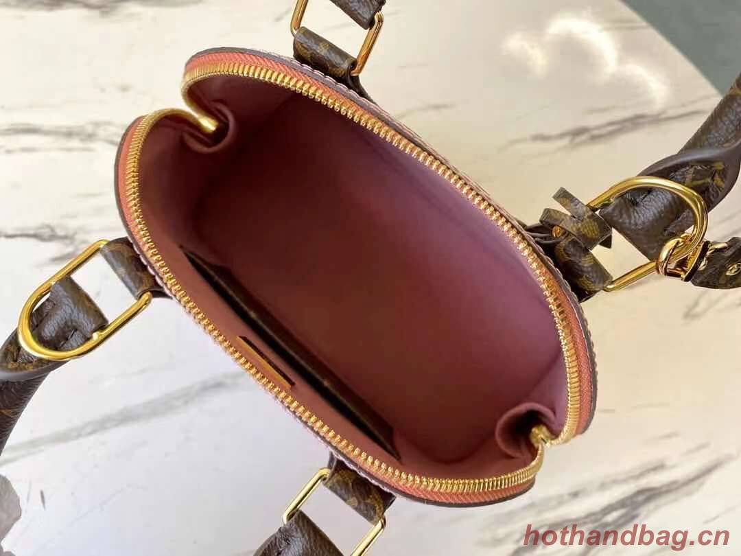 Louis Vuitton Monogram Vernis Alma BB Tote Bag M91606 Rose Louis Vuitton Monogram Vernis Alma BB Tote Bag M91606 Rose