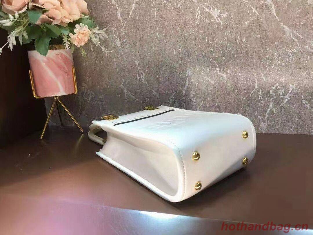 FENDI MINI SUNSHINE SHOPPER leather mini-bag 8BS051ABV beige FENDI MINI SUNSHINE SHOPPER leather mini-bag 8BS051ABV beige