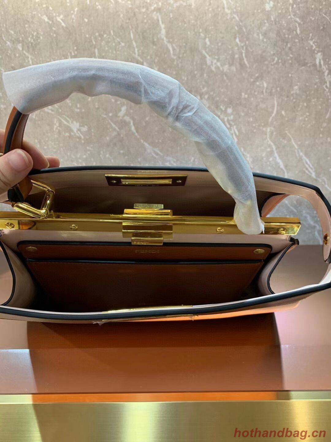 FENDI PEEKABOO ISEEU MEDIUM leather bag 8BN321A6 brown FENDI PEEKABOO ISEEU MEDIUM leather bag 8BN321A6 brown