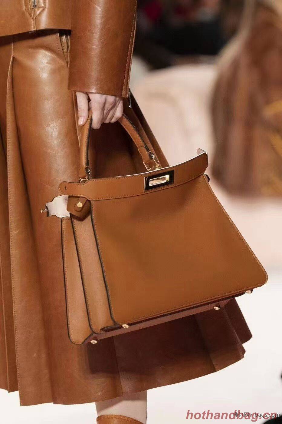 FENDI PEEKABOO ISEEU MEDIUM leather bag 8BN321A6 brown FENDI PEEKABOO ISEEU MEDIUM leather bag 8BN321A6 brown