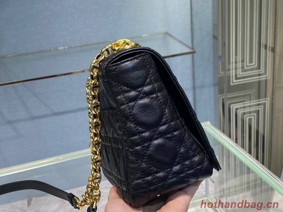 MEDIUM DIOR CARO BAG Soft Cannage Calfskin M9242 black MEDIUM DIOR CARO BAG Soft Cannage Calfskin M9242 black