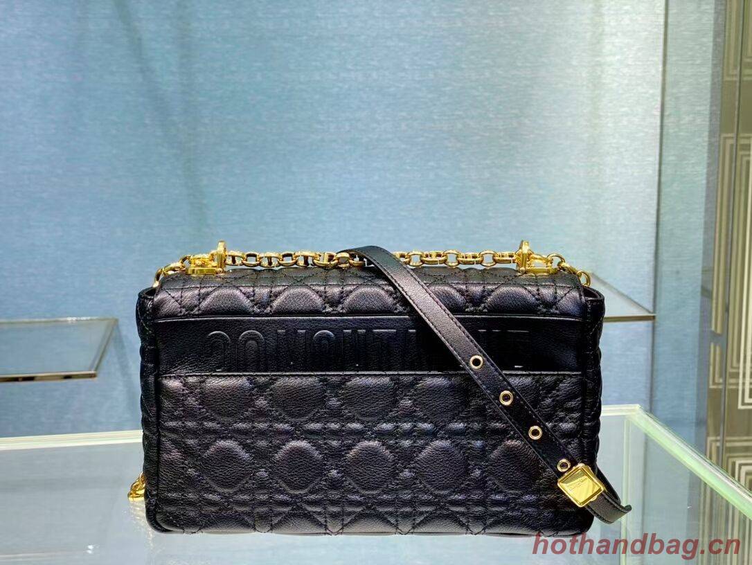 MEDIUM DIOR CARO BAG Soft Cannage Calfskin M9242 black MEDIUM DIOR CARO BAG Soft Cannage Calfskin M9242 black