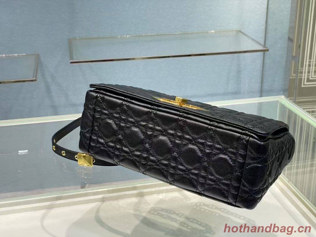 MEDIUM DIOR CARO BAG Soft Cannage Calfskin M9242 black MEDIUM DIOR CARO BAG Soft Cannage Calfskin M9242 black