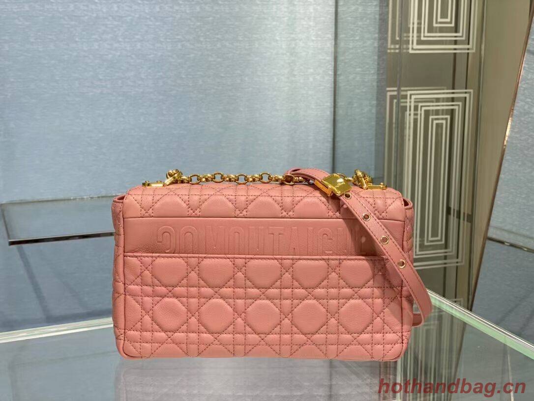 MEDIUM DIOR CARO BAG Soft Cannage Calfskin M9242 rose MEDIUM DIOR CARO BAG Soft Cannage Calfskin M9242 rose