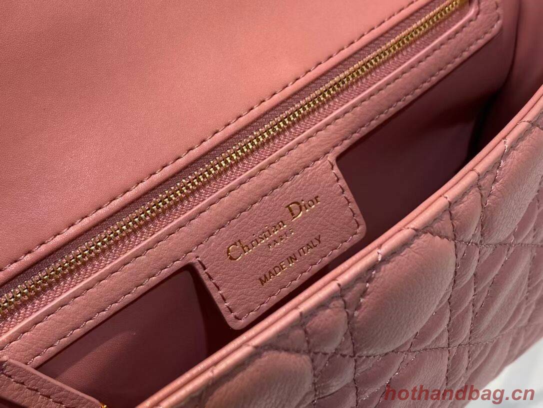 MEDIUM DIOR CARO BAG Soft Cannage Calfskin M9242 rose MEDIUM DIOR CARO BAG Soft Cannage Calfskin M9242 rose