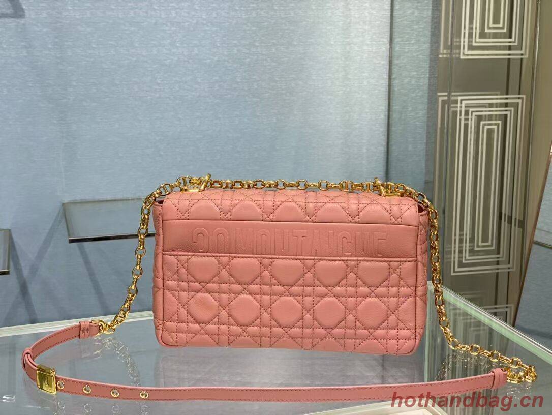 MEDIUM DIOR CARO BAG Soft Cannage Calfskin M9242 rose MEDIUM DIOR CARO BAG Soft Cannage Calfskin M9242 rose