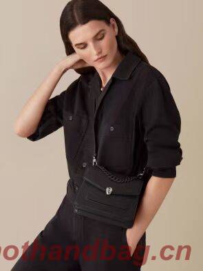 Bvlgari Serpenti Forever leather small crossbody bag B210875 black Bvlgari Serpenti Forever leather small crossbody bag B210875 black