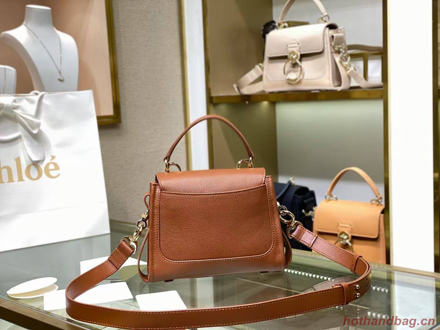 Chloe Original Calfskin Leather Bag C1143S brown Chloe Original Calfskin Leather Bag C1143S brown