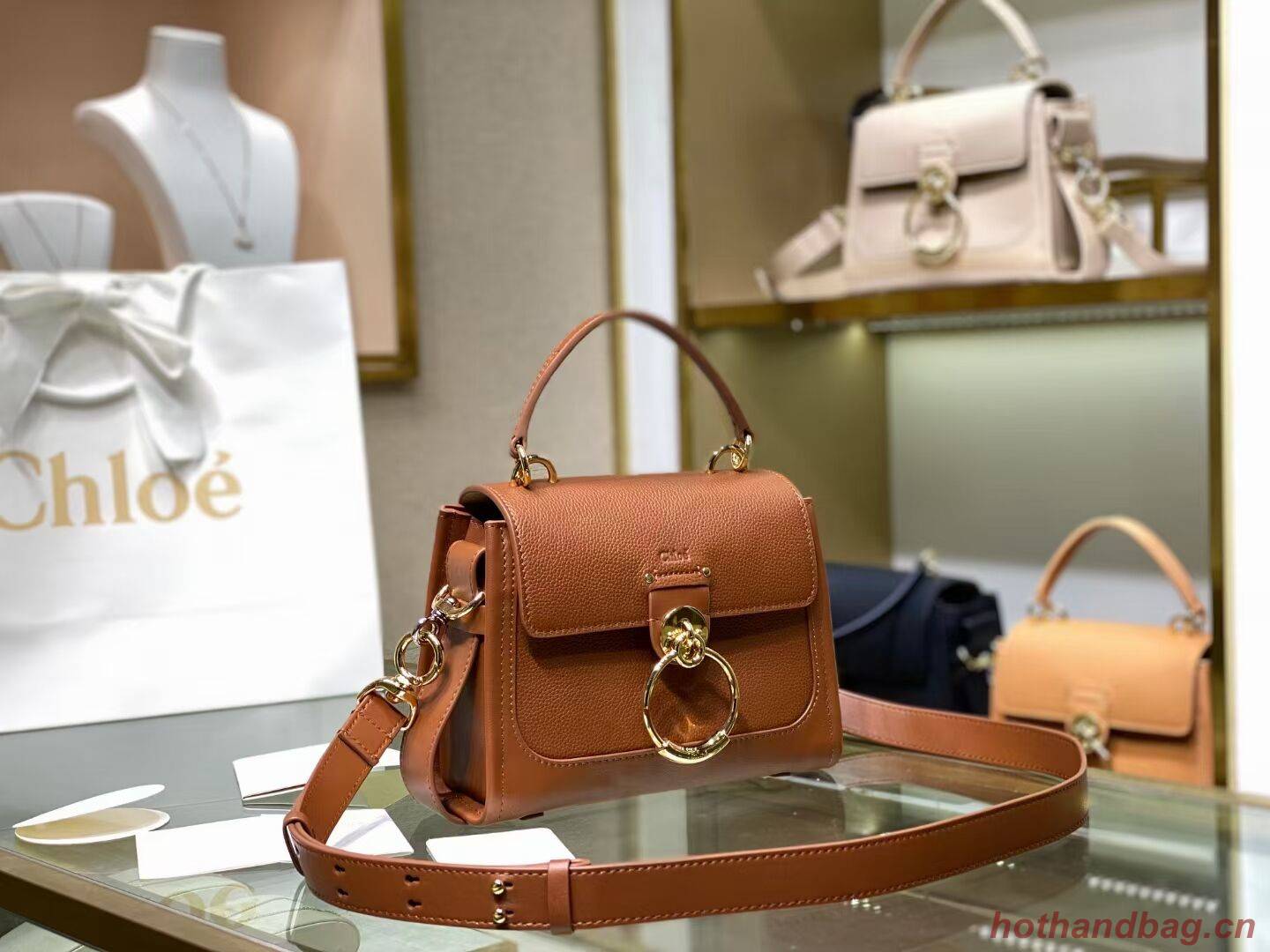 Chloe Original Calfskin Leather Bag C1143S brown Chloe Original Calfskin Leather Bag C1143S brown