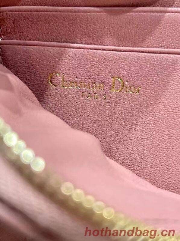 DIOR CARO MULTIFUNCTIONAL POUCH Deep Nude Supple Cannage Calfskin S5036U DIOR CARO MULTIFUNCTIONAL POUCH Deep Nude Supple Cannage Calfskin S5036U