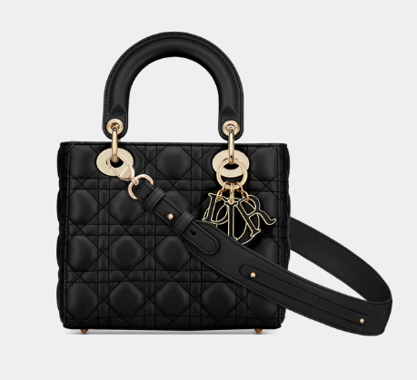 LADY DIOR MY ABCDIOR BAG Cannage Lambskin M0538O black LADY DIOR MY ABCDIOR BAG Cannage Lambskin M0538O black