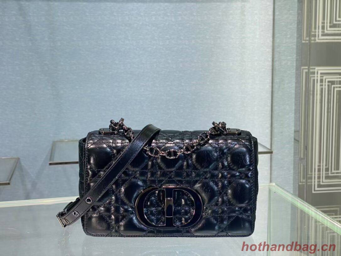 SMALL DIOR CARO BAG Gradient Cannage Imported wax skin M9241 black SMALL DIOR CARO BAG Gradient Cannage Imported wax skin M9241 black