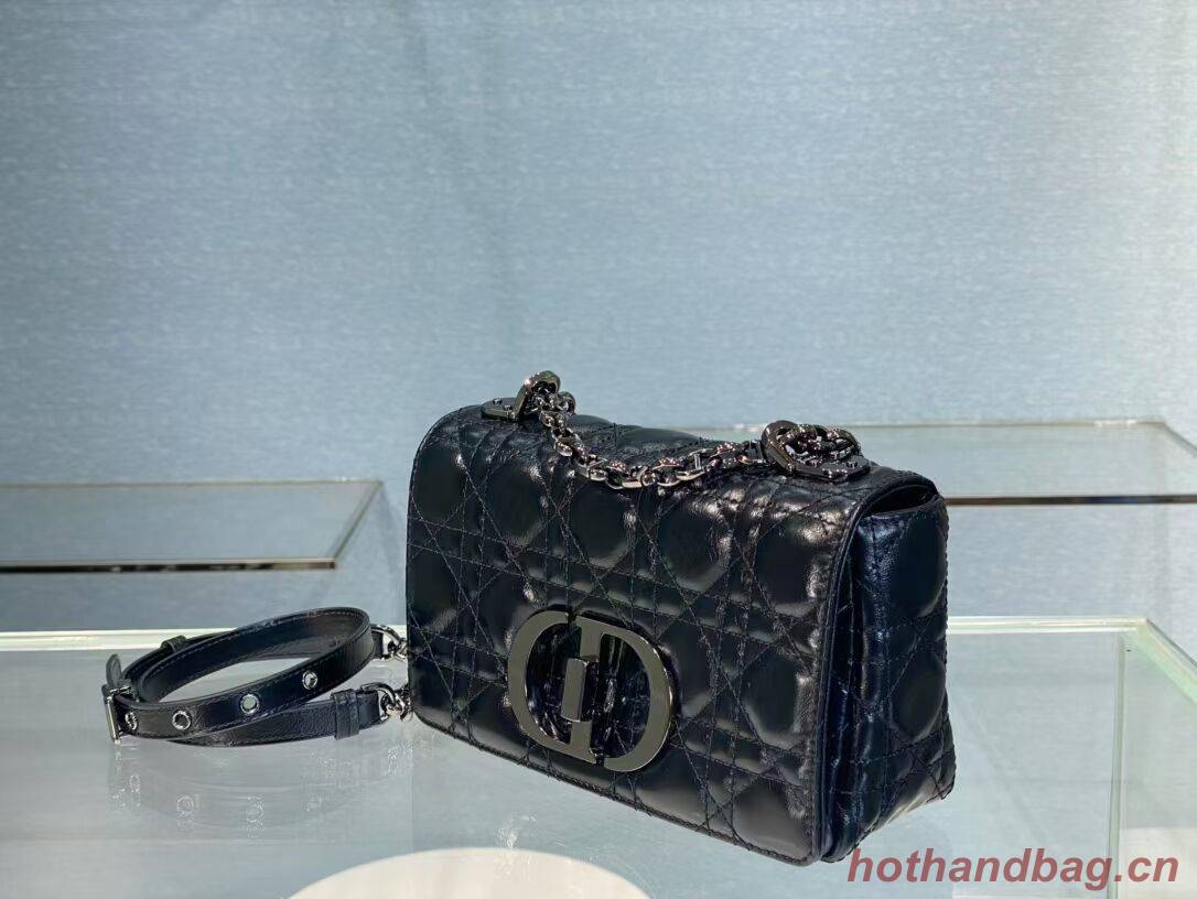 SMALL DIOR CARO BAG Gradient Cannage Imported wax skin M9241 black SMALL DIOR CARO BAG Gradient Cannage Imported wax skin M9241 black
