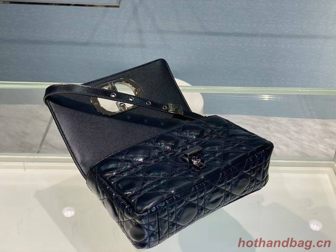 SMALL DIOR CARO BAG Gradient Cannage Imported wax skin M9241 black SMALL DIOR CARO BAG Gradient Cannage Imported wax skin M9241 black