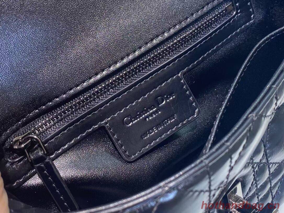SMALL DIOR CARO BAG Gradient Cannage Imported wax skin M9241 black SMALL DIOR CARO BAG Gradient Cannage Imported wax skin M9241 black