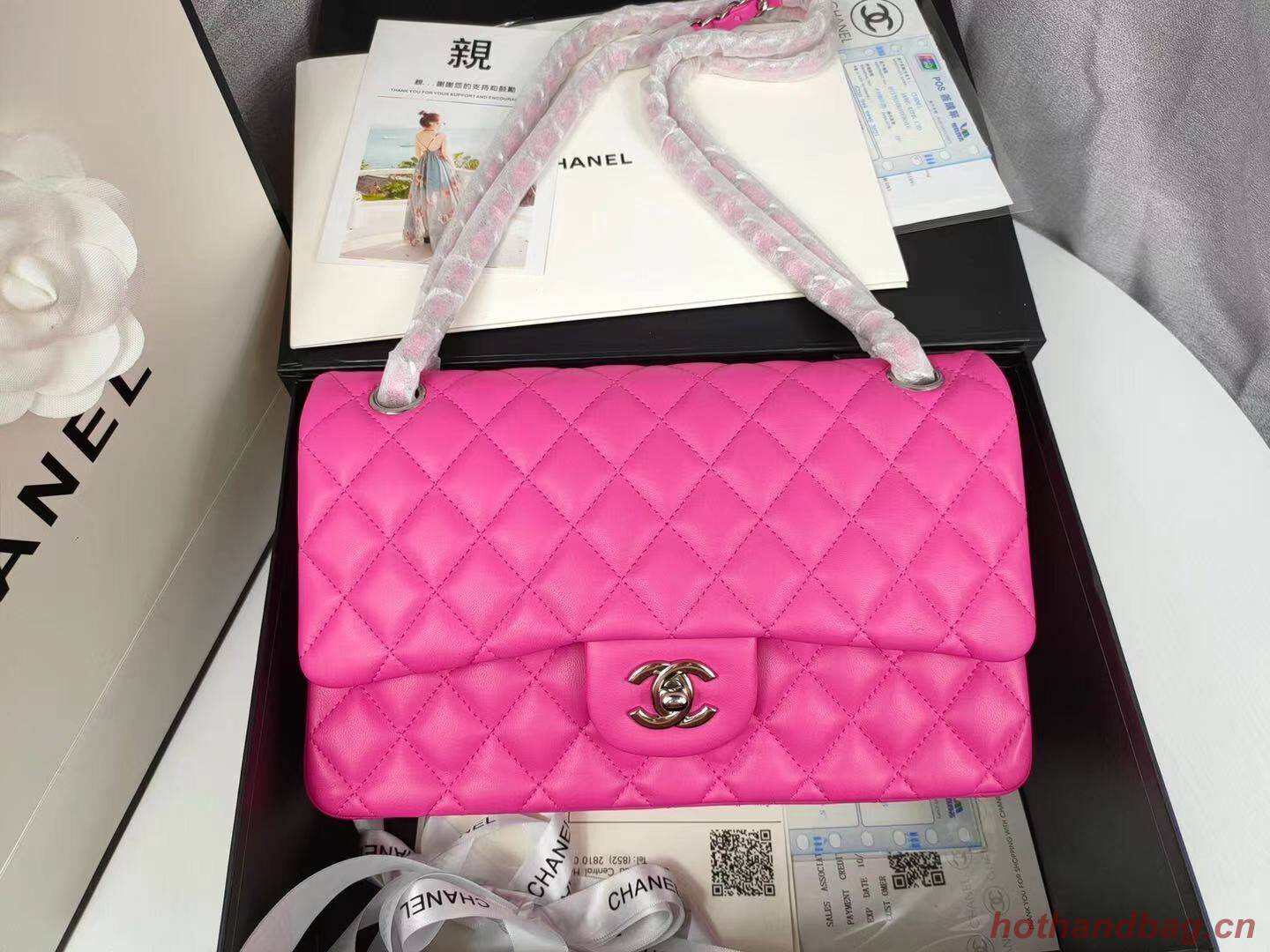 Chanel Shoulder Flap Bag Original Sheepskin leather A1112 Pink Chanel Shoulder Flap Bag Original Sheepskin leather A1112 Pink