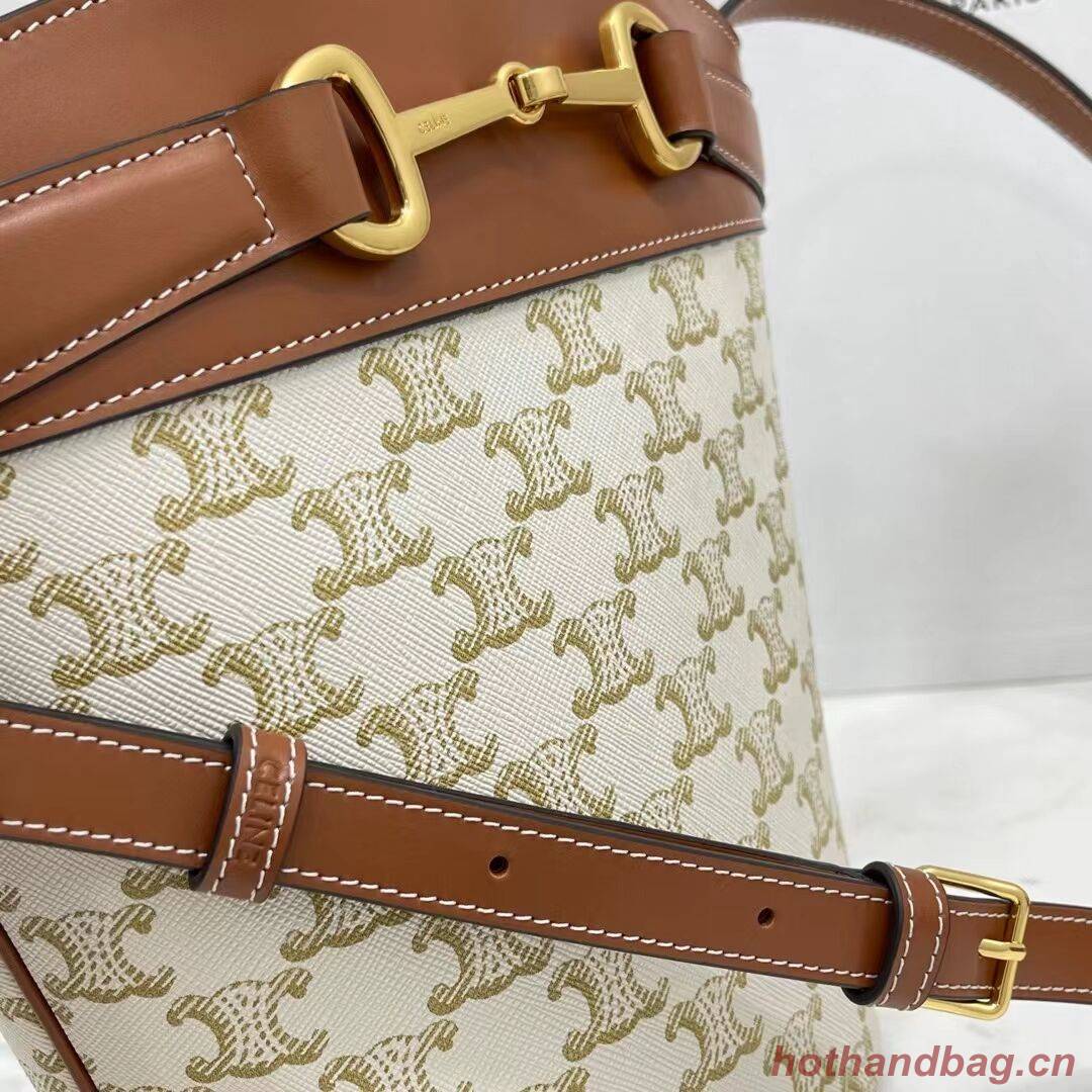 Celine BUCKET BAG IN SHINY CALFSKIN CR92072 WHITE Celine BUCKET BAG IN SHINY CALFSKIN CR92072 WHITE