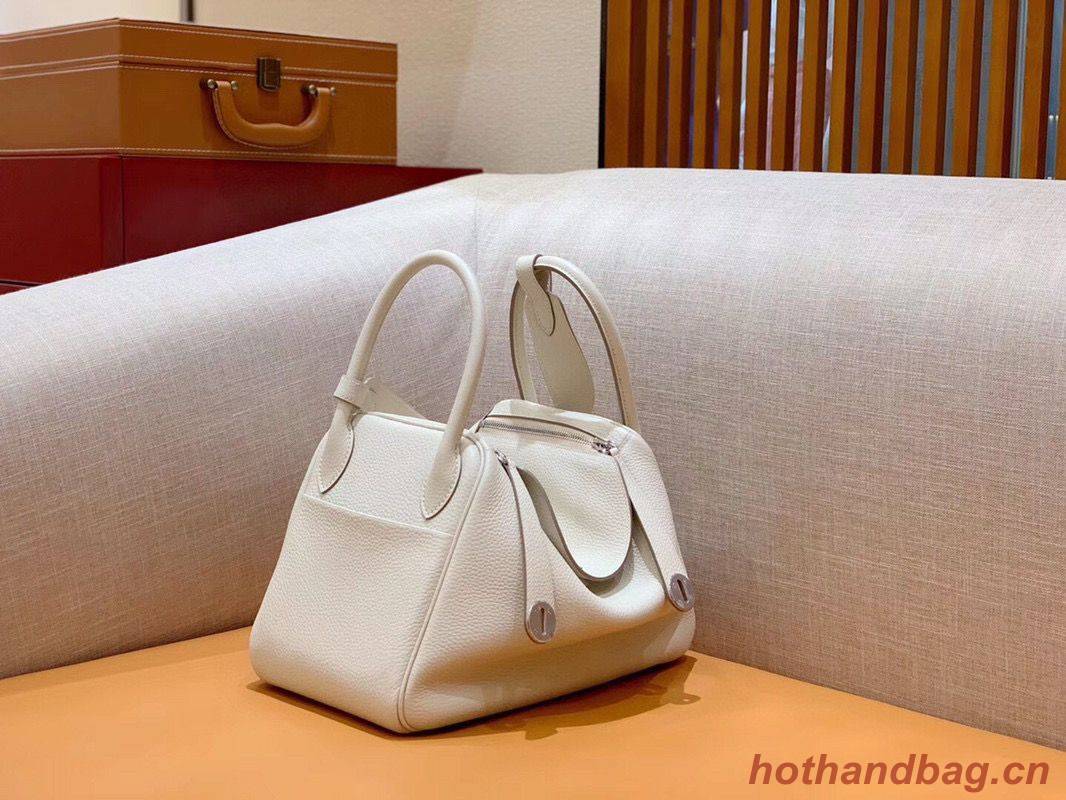 Hermes Lindy Original Togo Leather Bag OLD30 light grey Hermes Lindy Original Togo Leather Bag OLD30 light grey