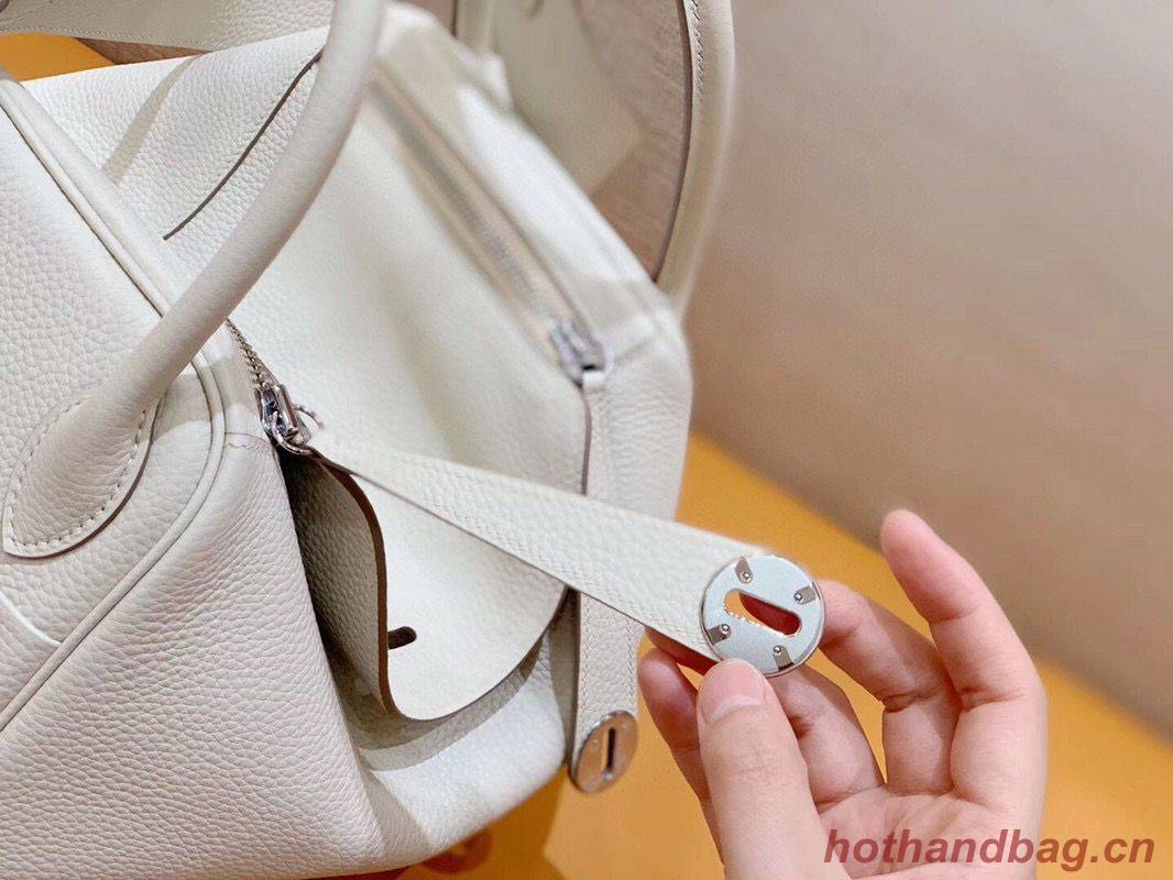Hermes Lindy Original Togo Leather Bag OLD30 light grey Hermes Lindy Original Togo Leather Bag OLD30 light grey
