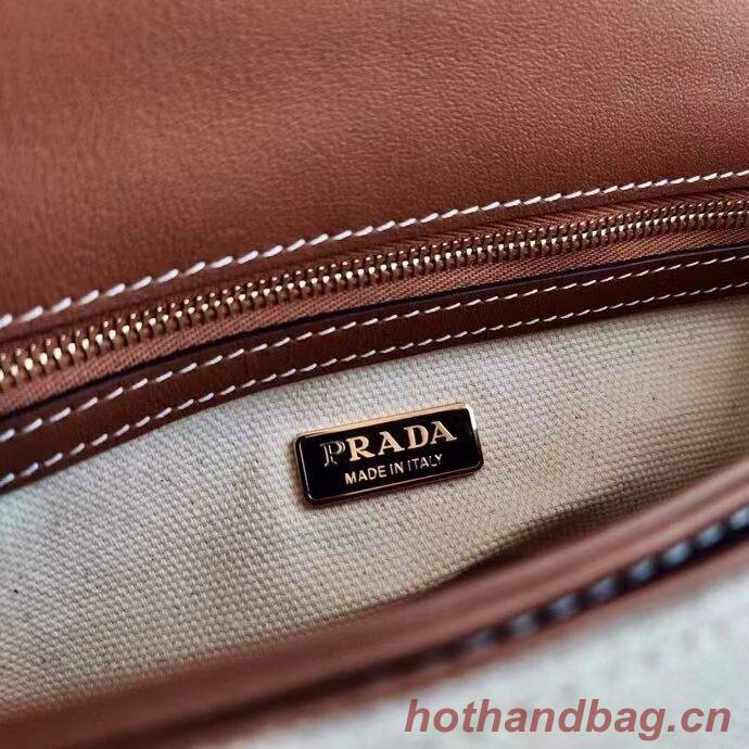 Prada Nappa Leather shoulder bag 1AD257 brown Prada Nappa Leather shoulder bag 1AD257 brown