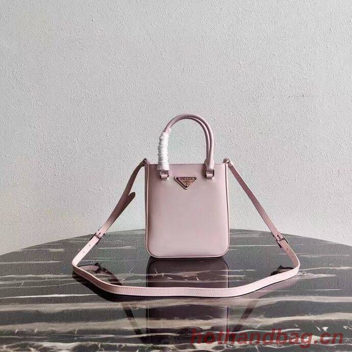 Prada Small brushed leather tote 1AD331 pink Prada Small brushed leather tote 1AD331 pink