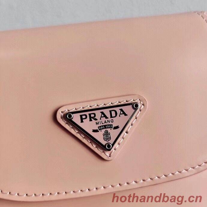 Prada Brushed leather mini-bag 1BH185 light pink Prada Brushed leather mini-bag 1BH185 light pink