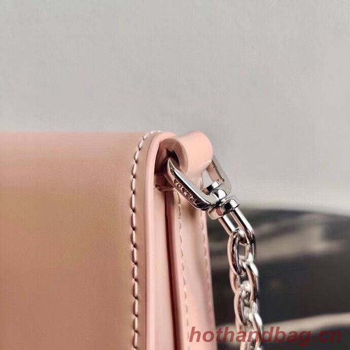 Prada Brushed leather mini-bag 1BH185 light pink Prada Brushed leather mini-bag 1BH185 light pink