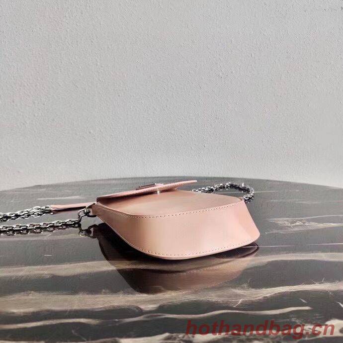 Prada Brushed leather mini-bag 1BH185 light pink Prada Brushed leather mini-bag 1BH185 light pink