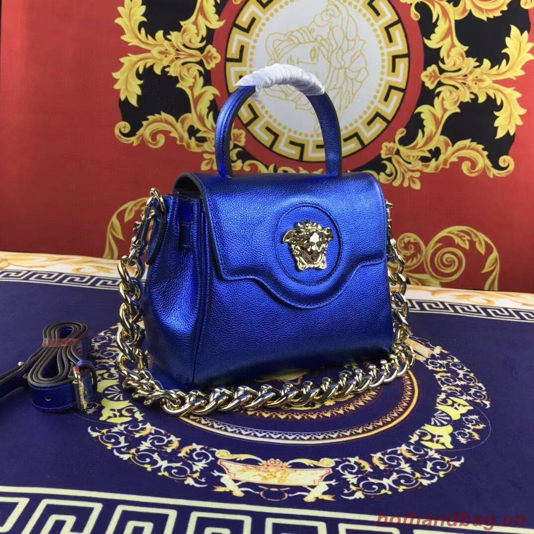 Versace Original Calfskin Leather Bag FS1040 blue Versace Original Calfskin Leather Bag FS1040 blue